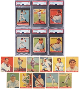 1933 Goudey Complete Set (239) – Including PSA-Graded Examples Featuring Babe Ruth (4 Different) and Lou Gehrig (2 Different)
